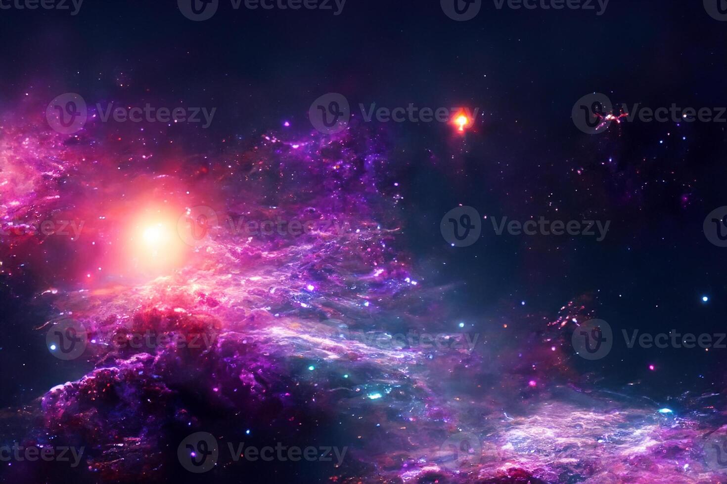 AI generated nebula space background photo