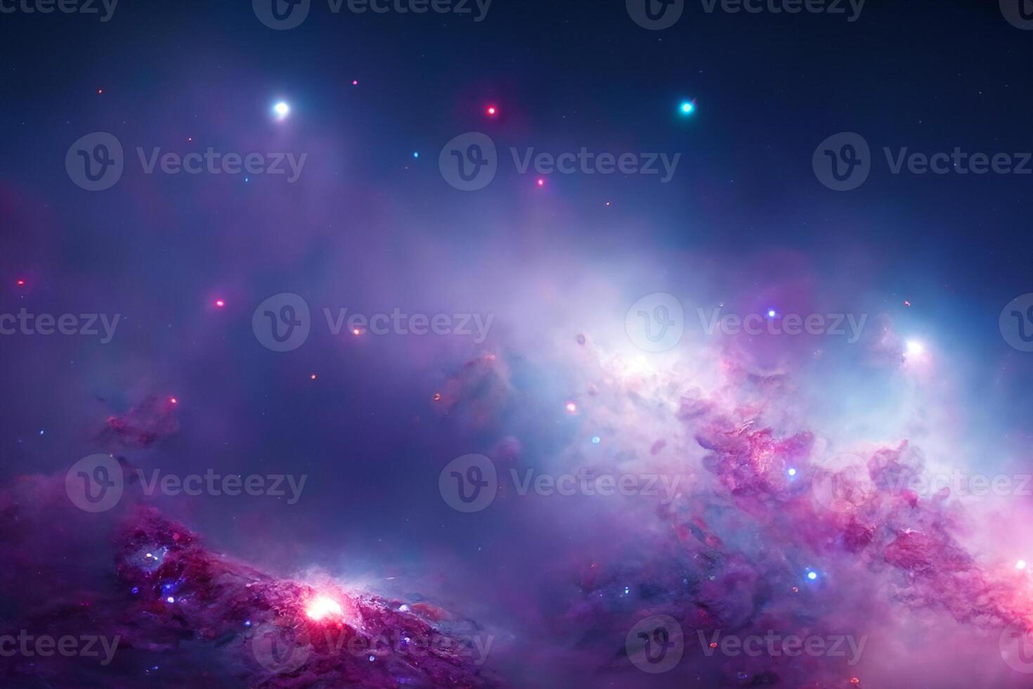 AI generated nebula space background photo