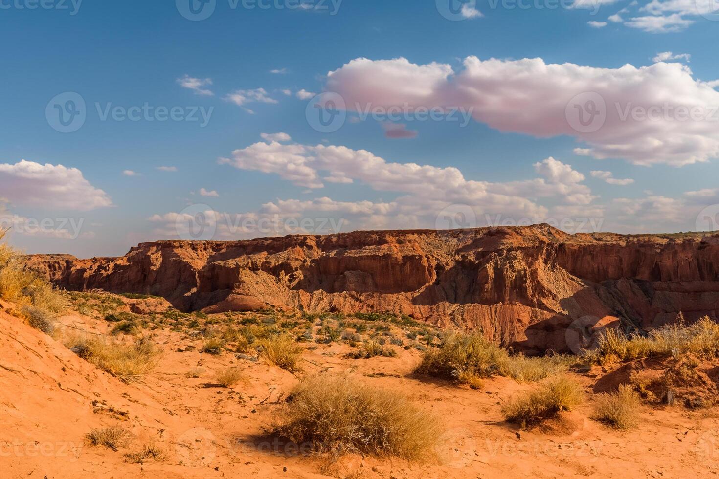 AI generated Desert Landscape Background photo