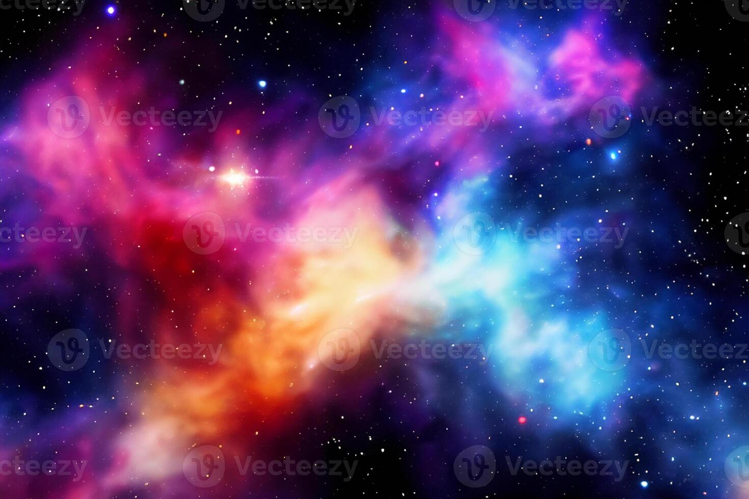 AI generated nebula space background photo
