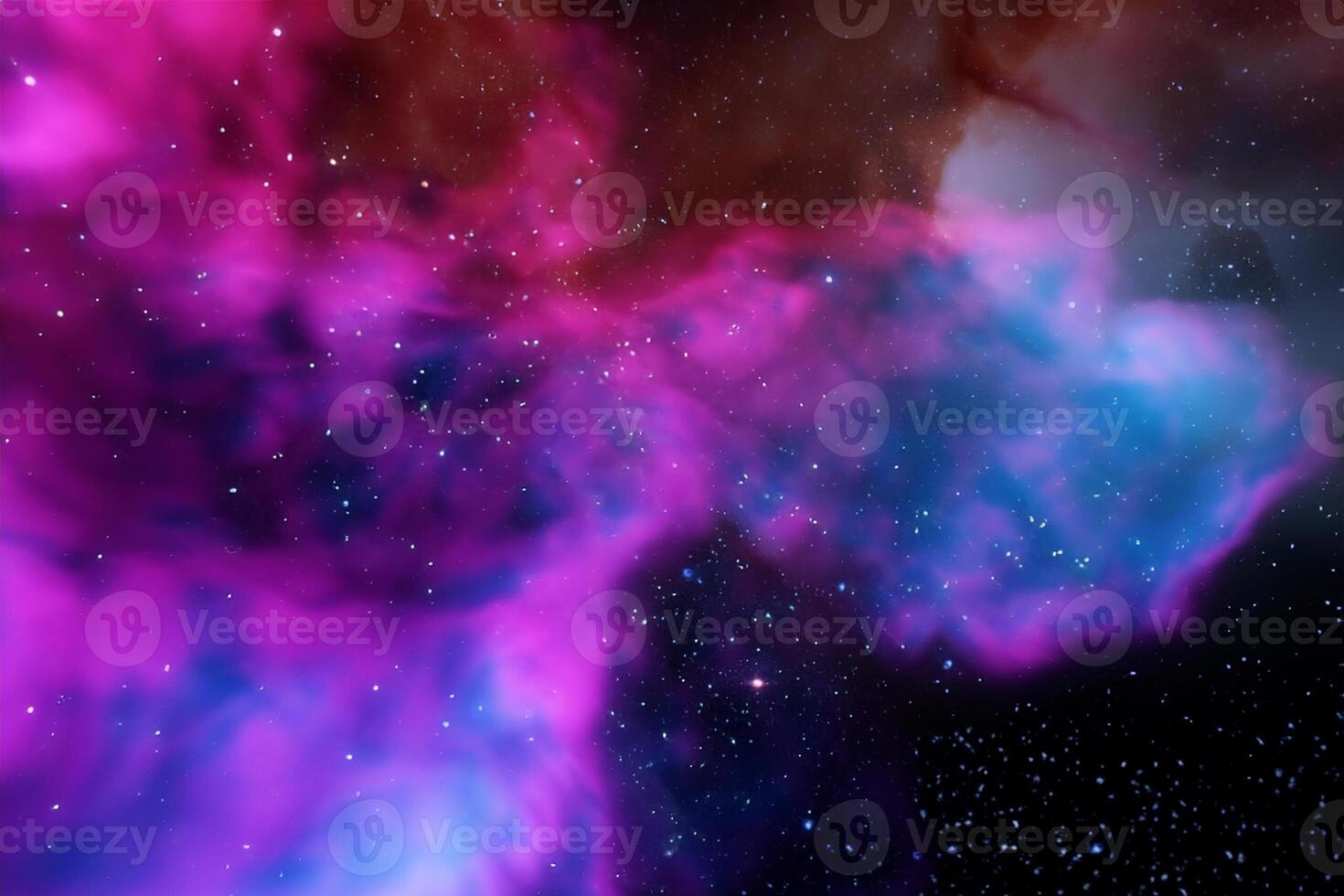 AI generated nebula space background photo