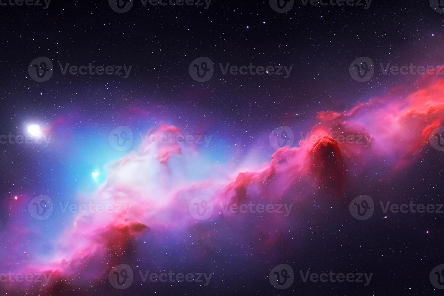 AI generated nebula space background photo