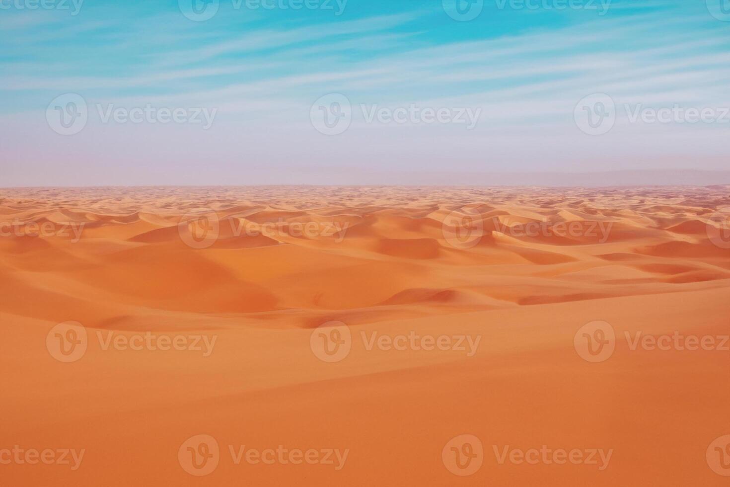 AI generated Desert Landscape Background photo