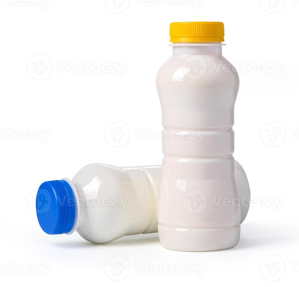 two white bottles photo