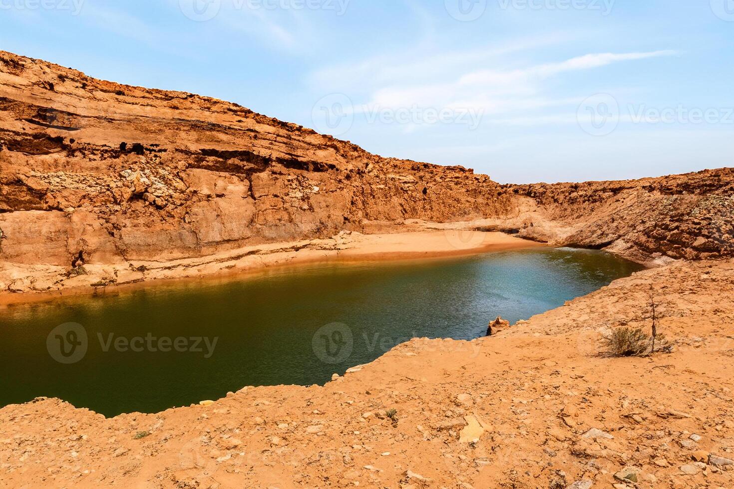 AI generated Desert Landscape Background photo