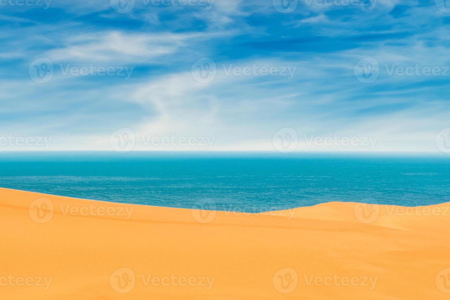 AI generated Desert Landscape Background photo