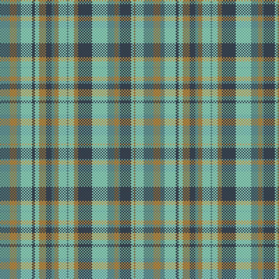 Tartan plaid pattern with texture and warm color. vector