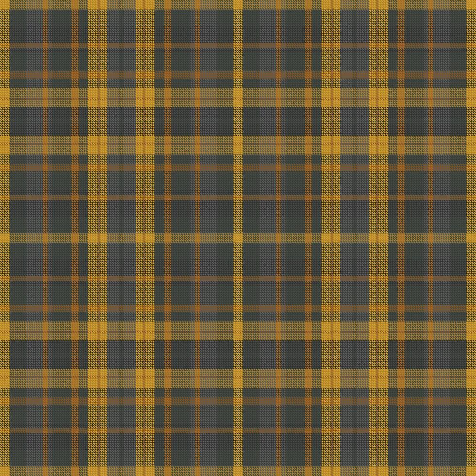 Tartan plaid pattern with texture and warm color. vector