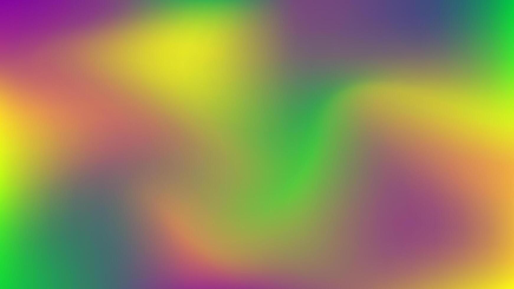 Mardi Gras abstract Blurred color Gradient backgrounds. Vibrant Templates banner for Fat Tuesday in Y2K fluid style in rich green purple and yellow colors. vector