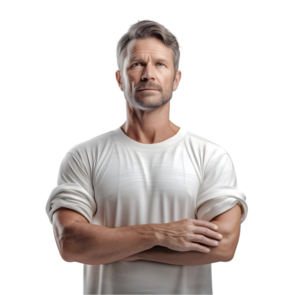 AI generated Man Standing Proudly on transparent background PNG image