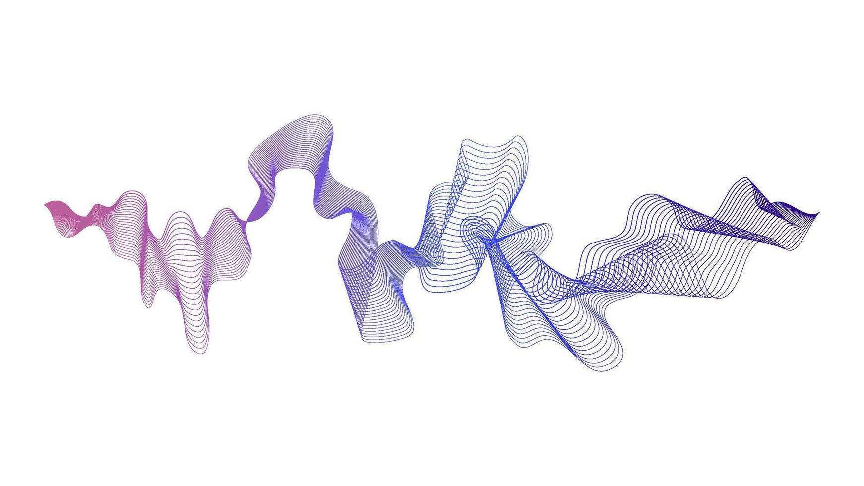 Abstract backdrop with wave gradient lines vector