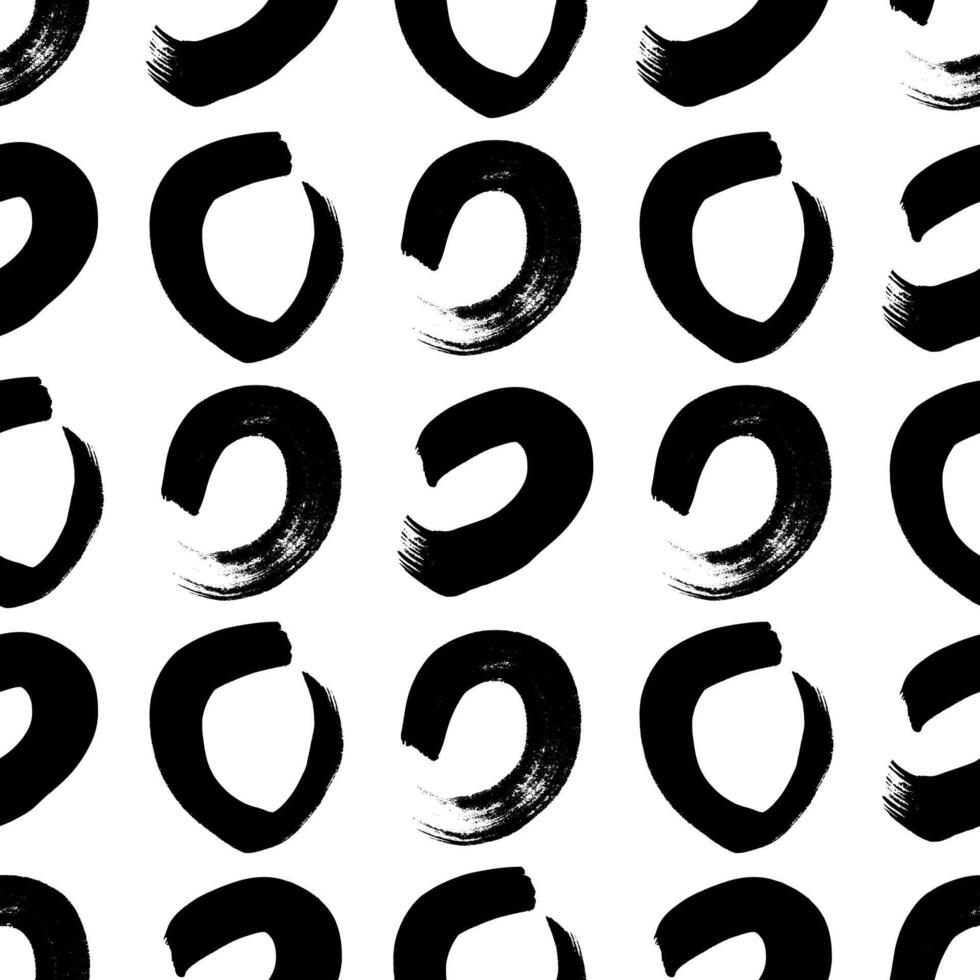 Seamless pattern with sketch circles shape vector
