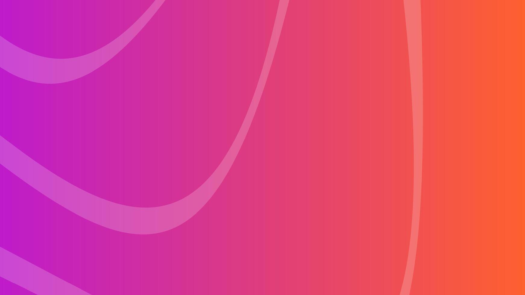 Modern colorful gradient background with wave lines vector
