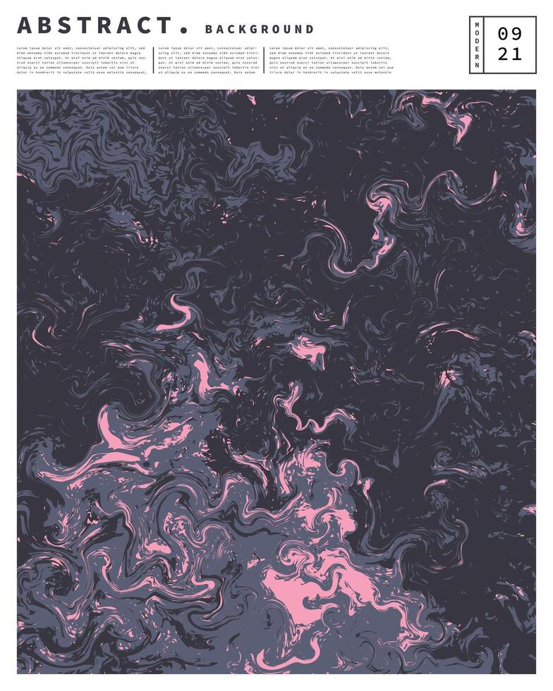 Abstract swirl marble painting poster design. Fluid and liquid modern design background. Multicolored backdrop design. Contemporary banner template vector