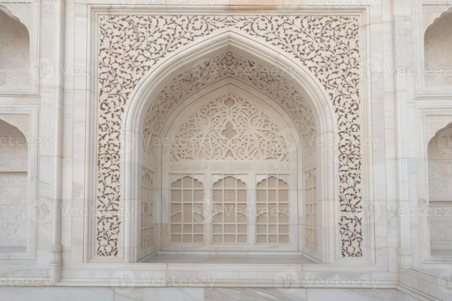AI generated Ornamented arched vault. Generate ai photo