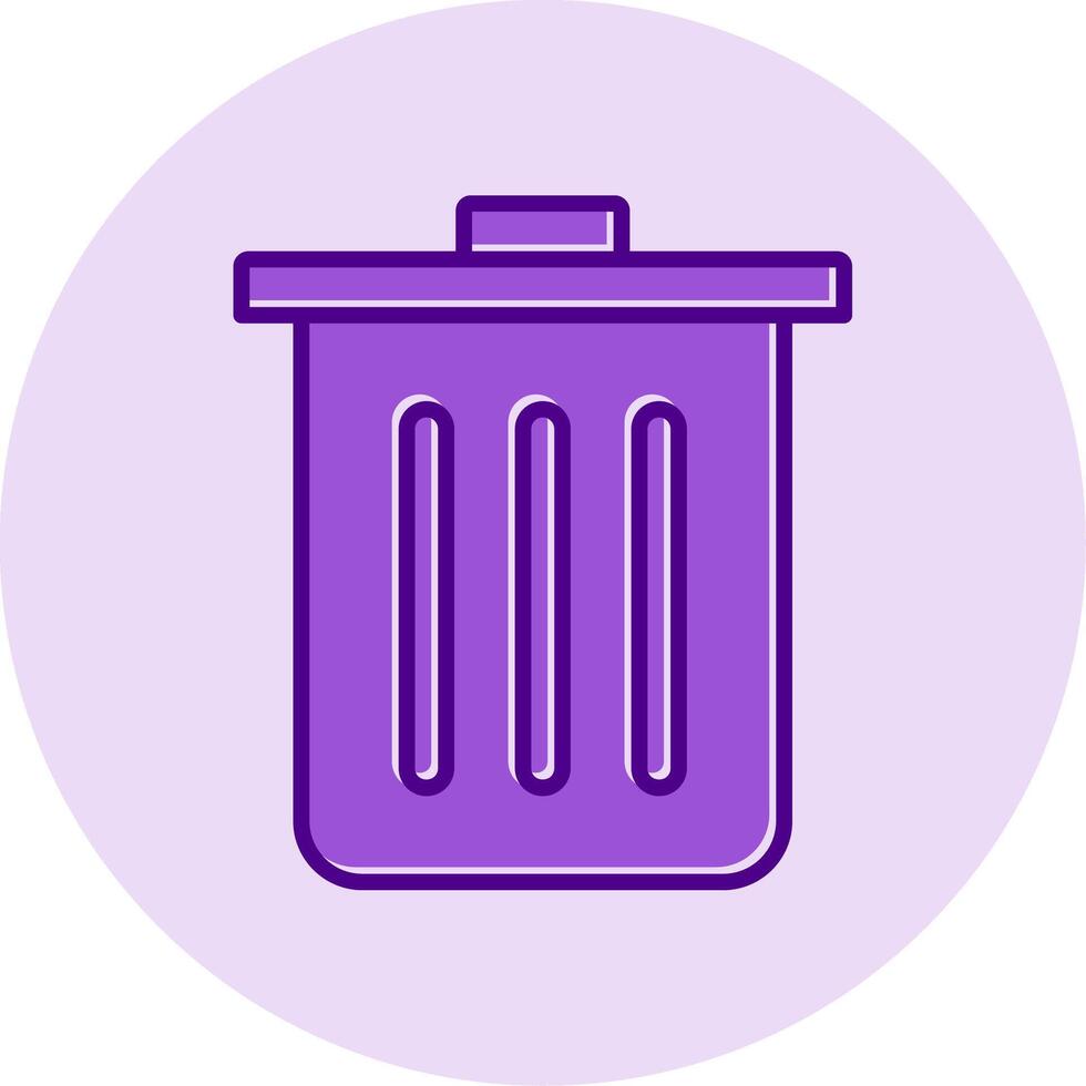 Dustbin Vecto Icon vector
