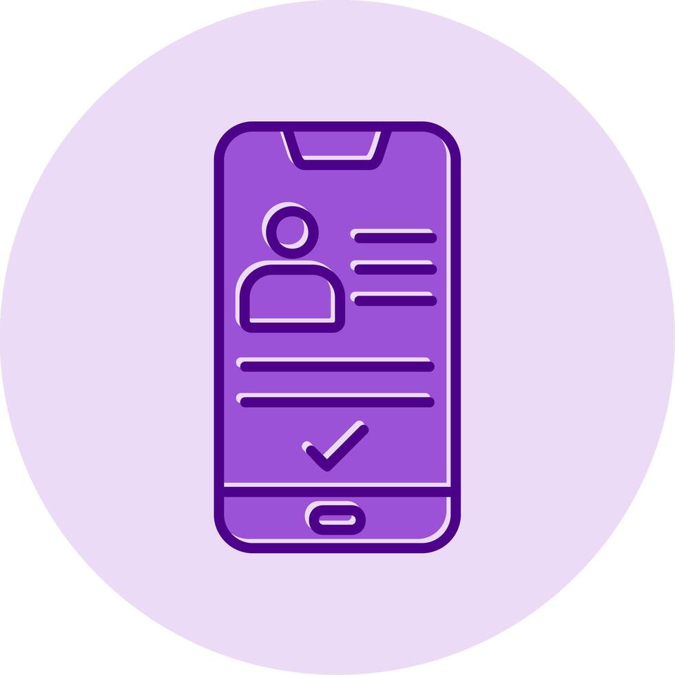 Smartphone Id Vecto Icon vector