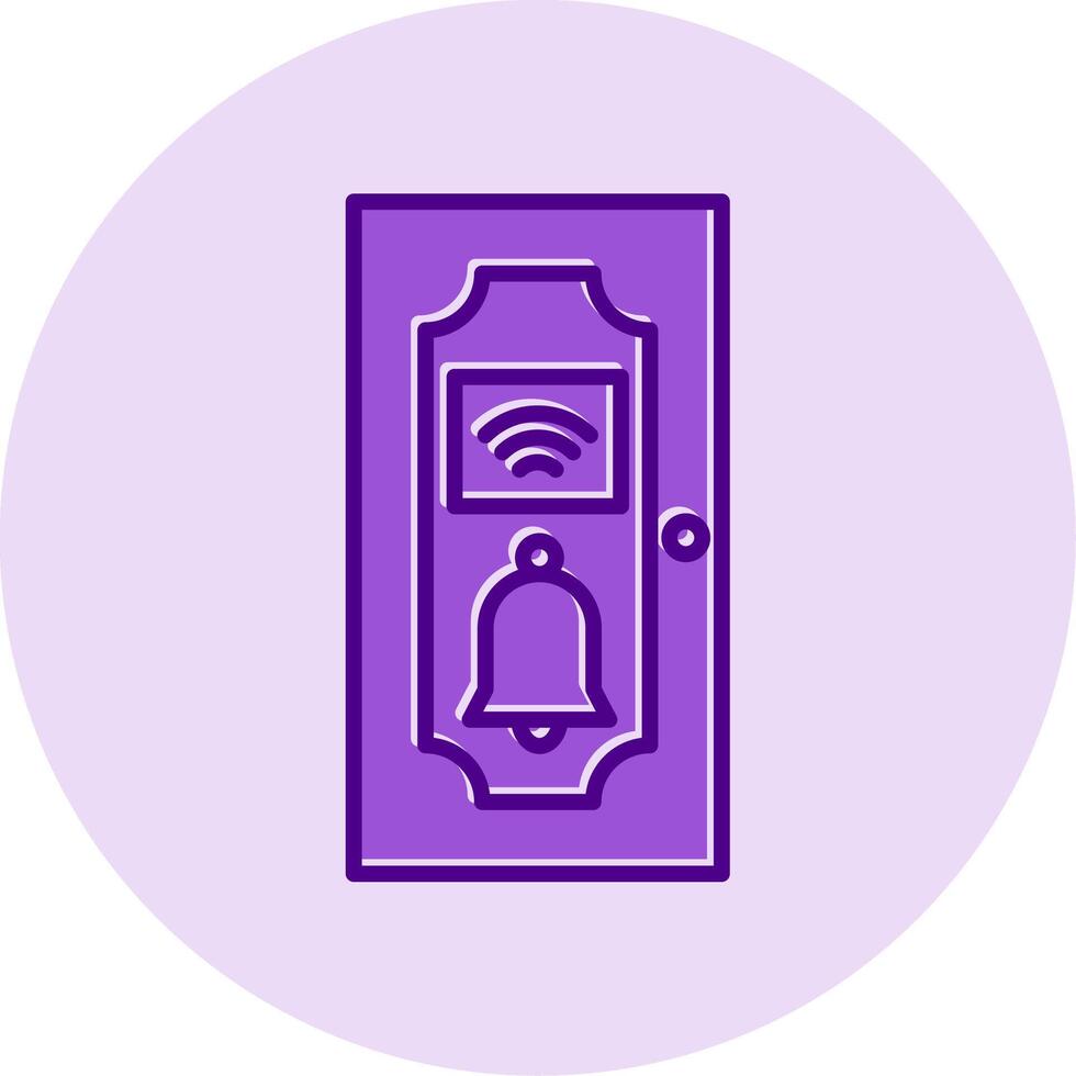 puerta campana vecto icono vector