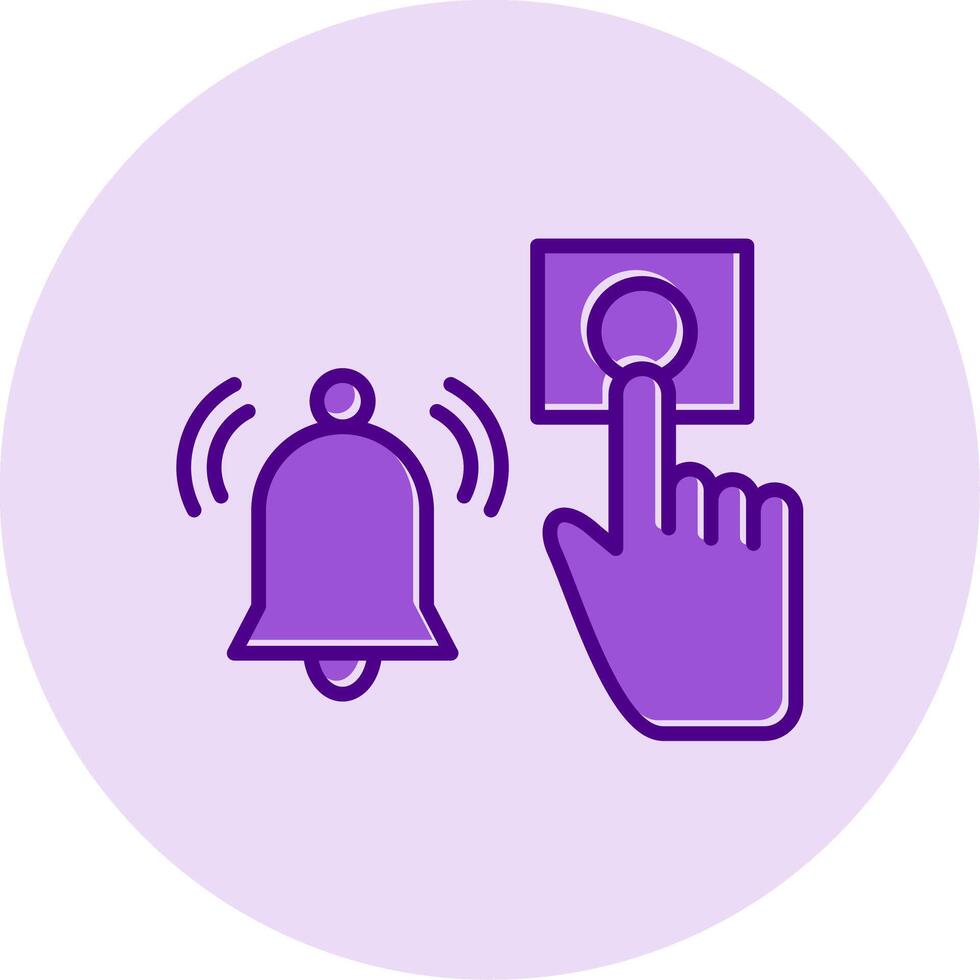 Emergency Alarm Button Vecto Icon vector