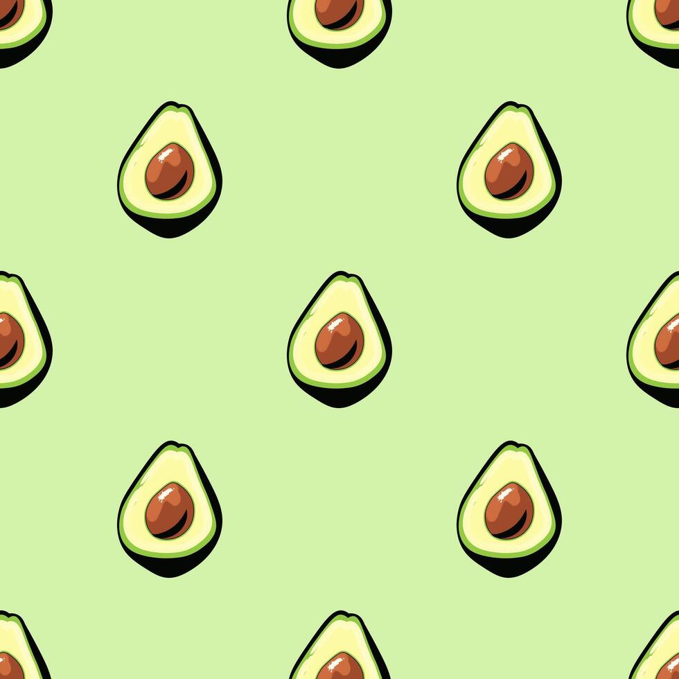 modelo aguacate vector. aguacate frutas en un plano diseño. vector ilustración