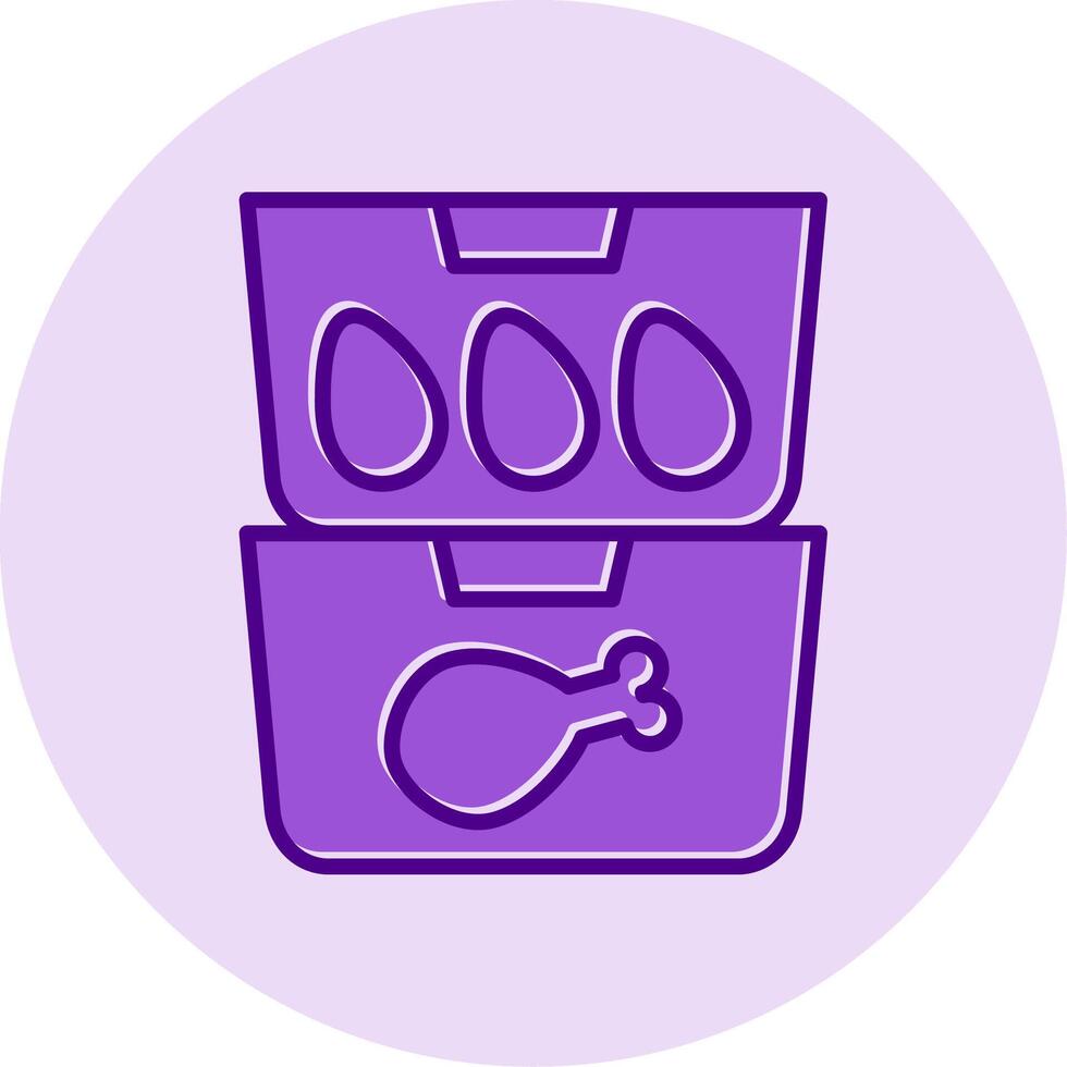 Food Containers Vecto Icon vector