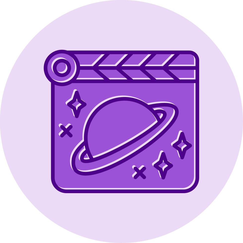 Space Film Vecto Icon vector