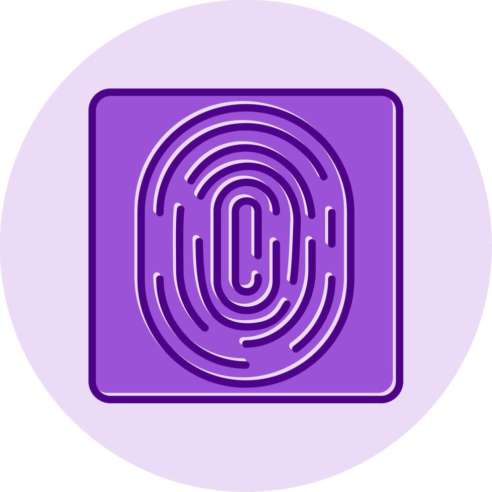 Fingerprint Vecto Icon vector