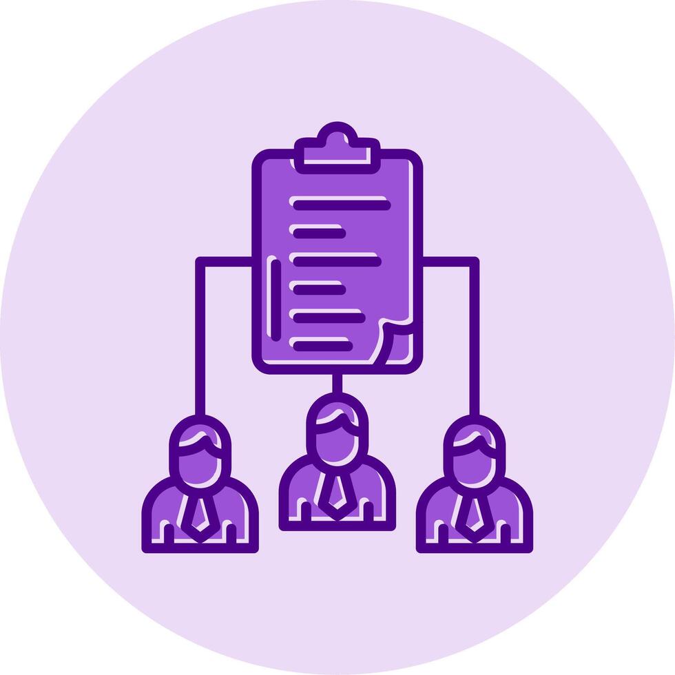 Work distribution Vecto Icon vector
