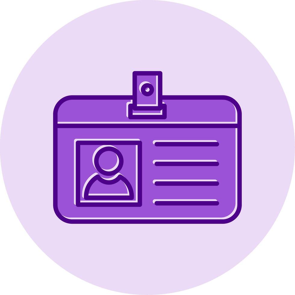 Identification Card Vecto Icon vector