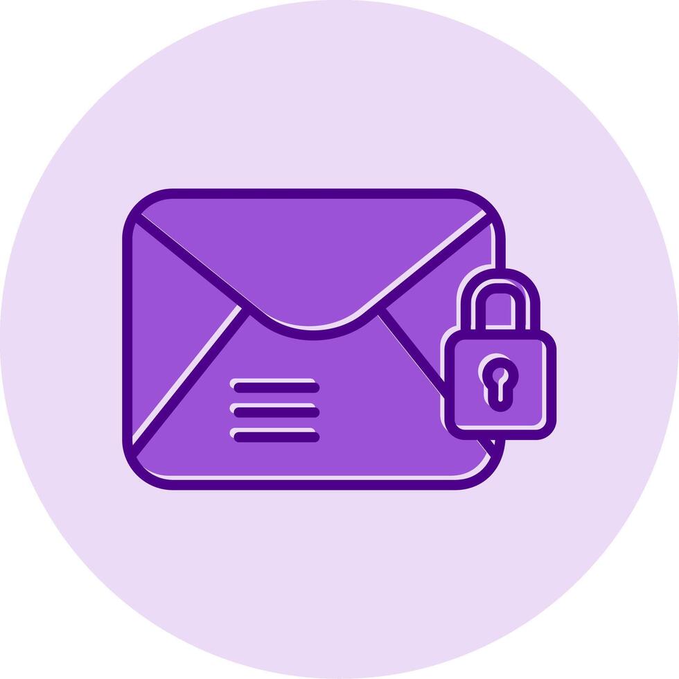 Email Encrypted Vecto Icon vector