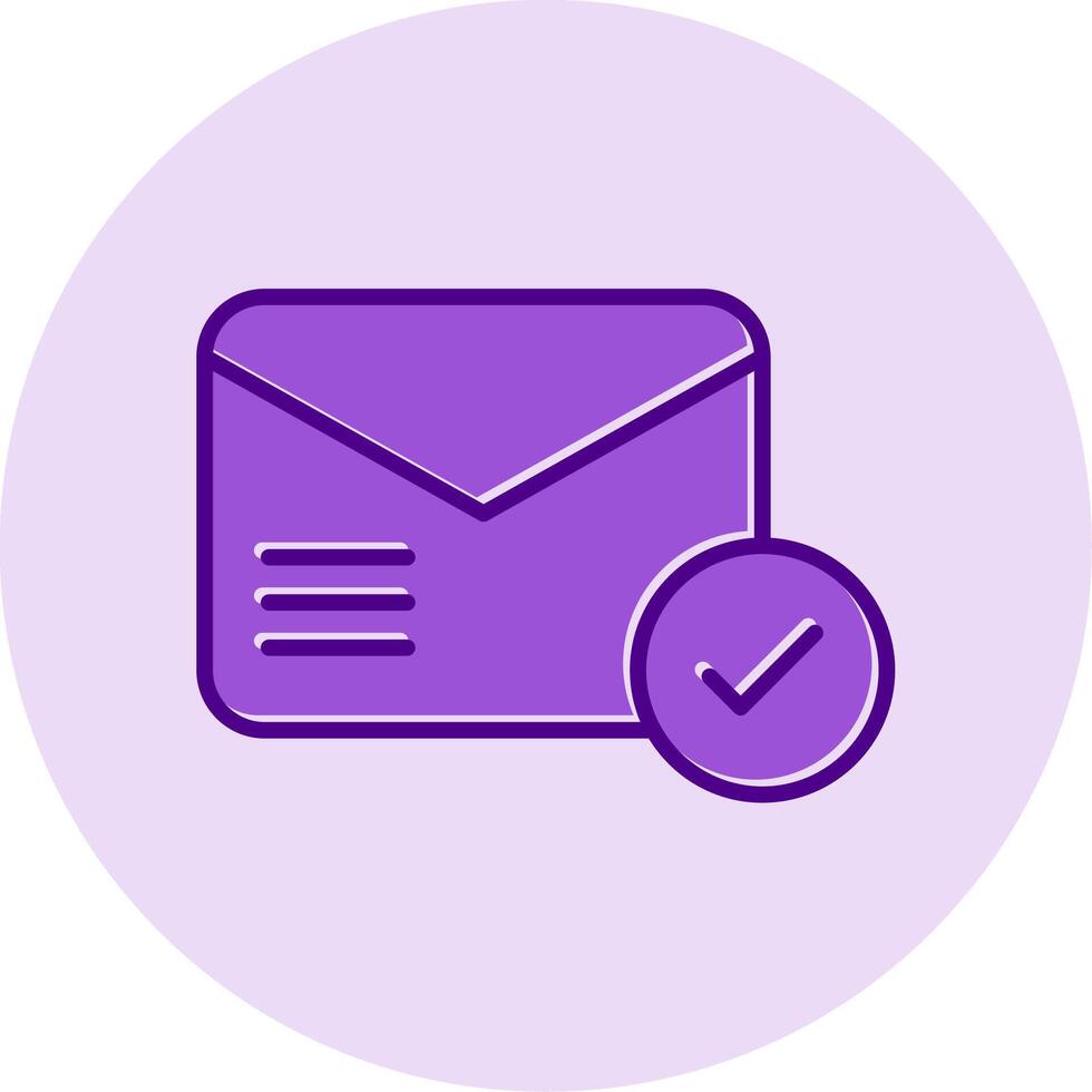 Email Deliverd Vecto Icon vector