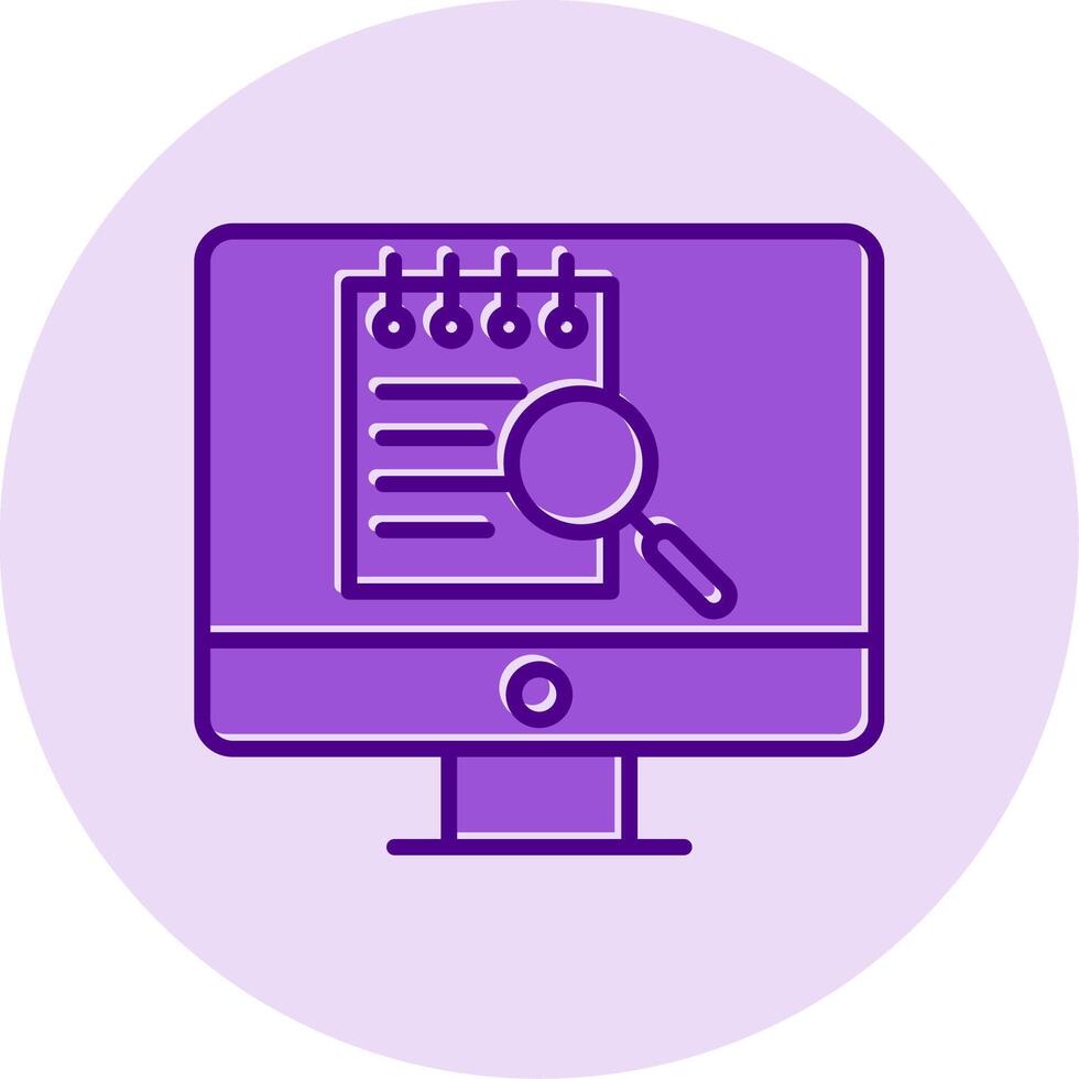 File Search Computer Vecto Icon vector