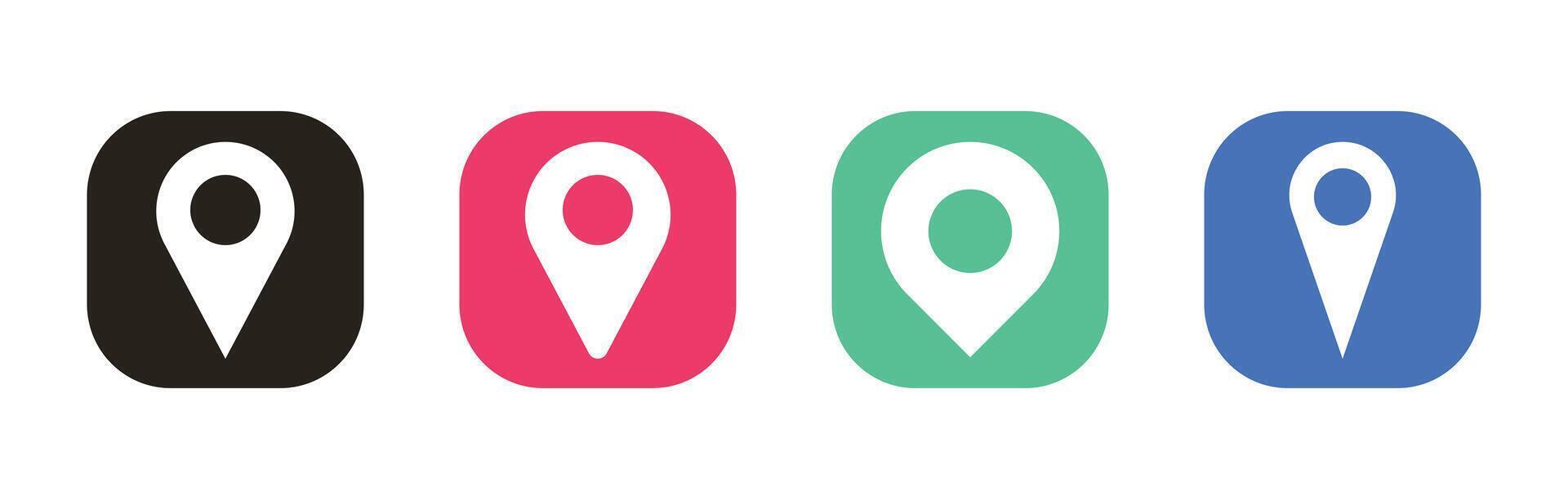 Location pin icons vector illustration design.