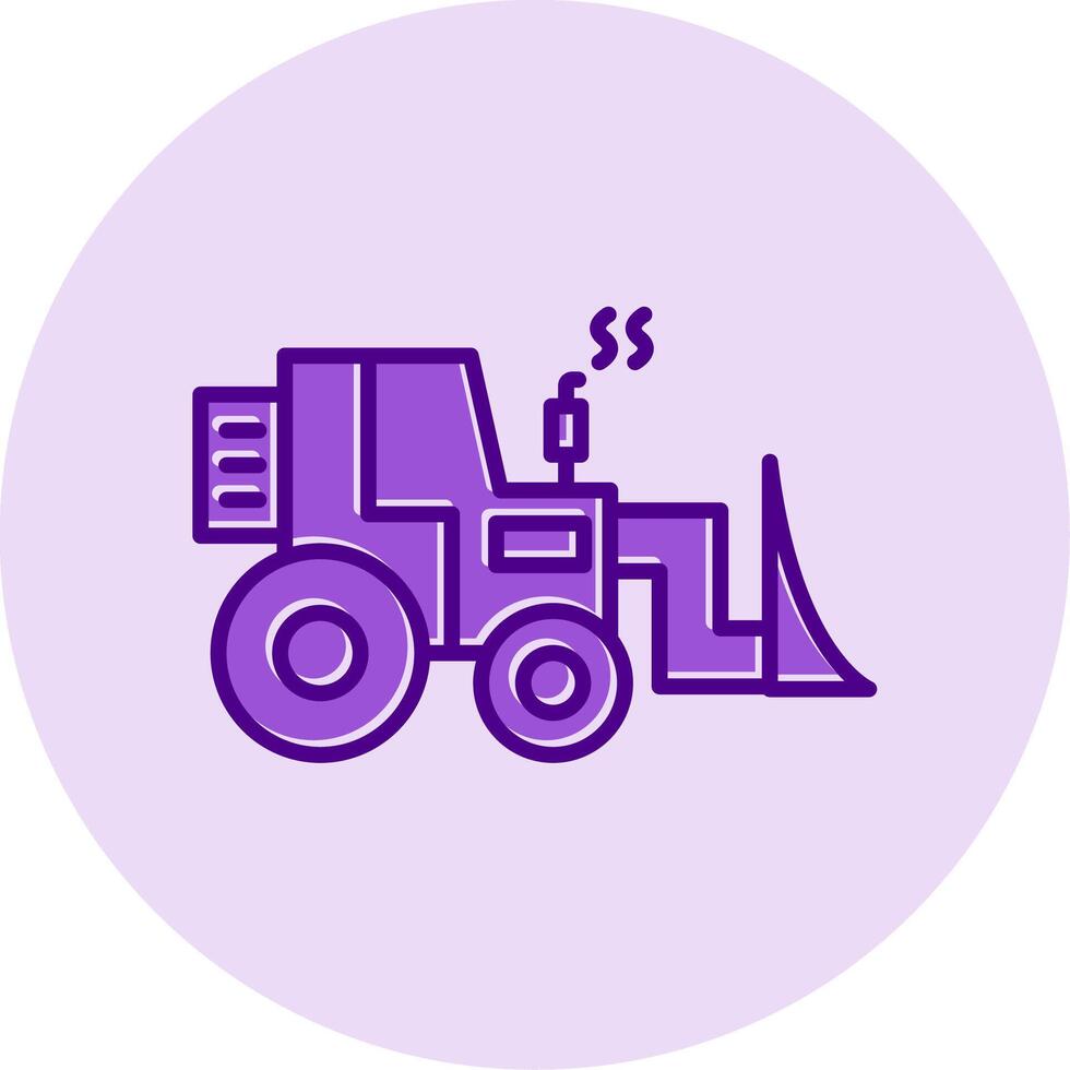 Bulldozer Vecto Icon vector