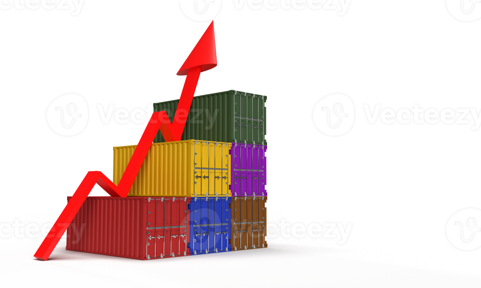 red pink orange color colour container industry business logistic transportation delivery freight stock trade truck loading storage commercial good stack shipyard merchandise store container cargo png