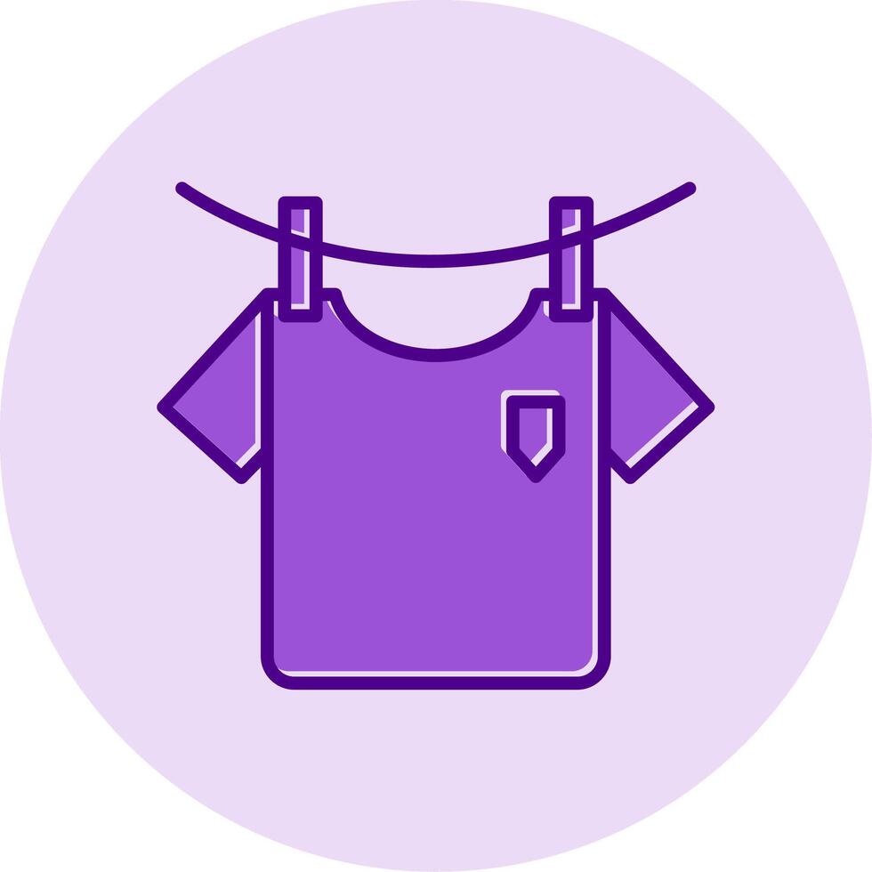 Washing Clothes Vecto Icon vector