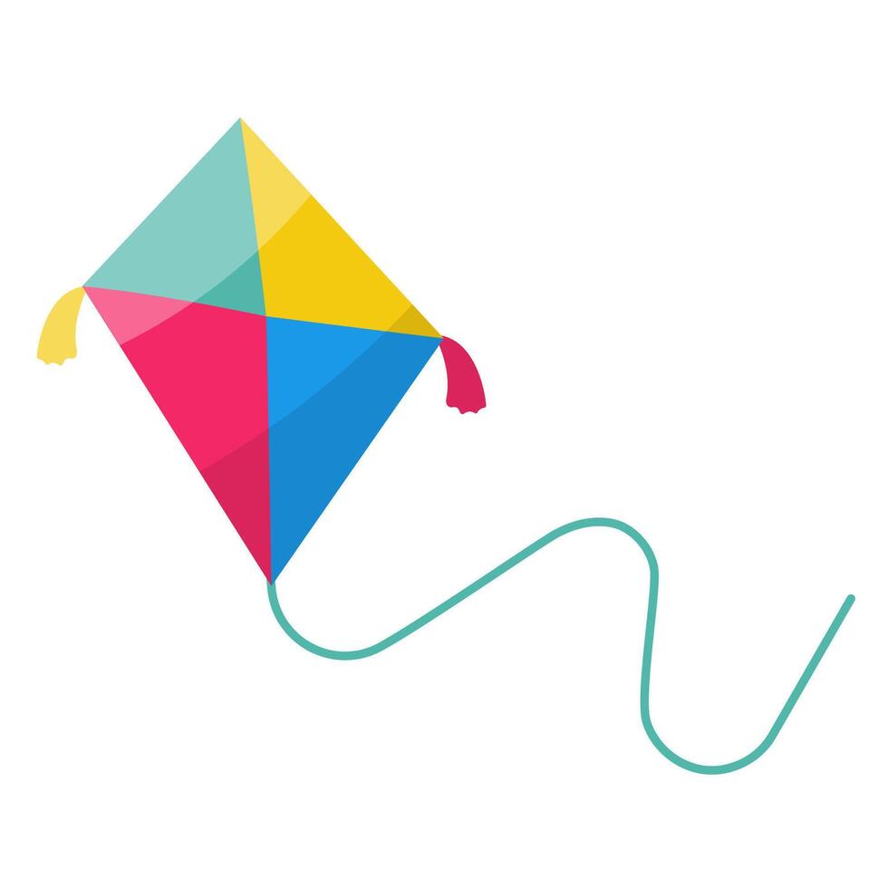 kite childrens day color fly icon element vector