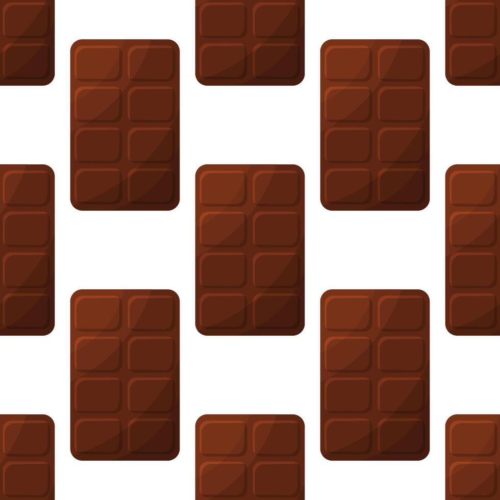chocolate day bar brown whole sweet pattern vector
