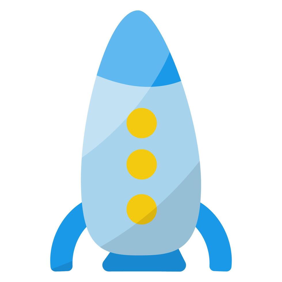 rocket toy childrens day development icon element vector