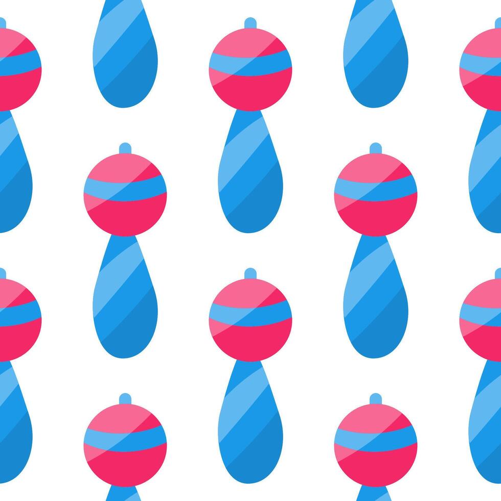 rattle toy childrens day sound pattern textile vector
