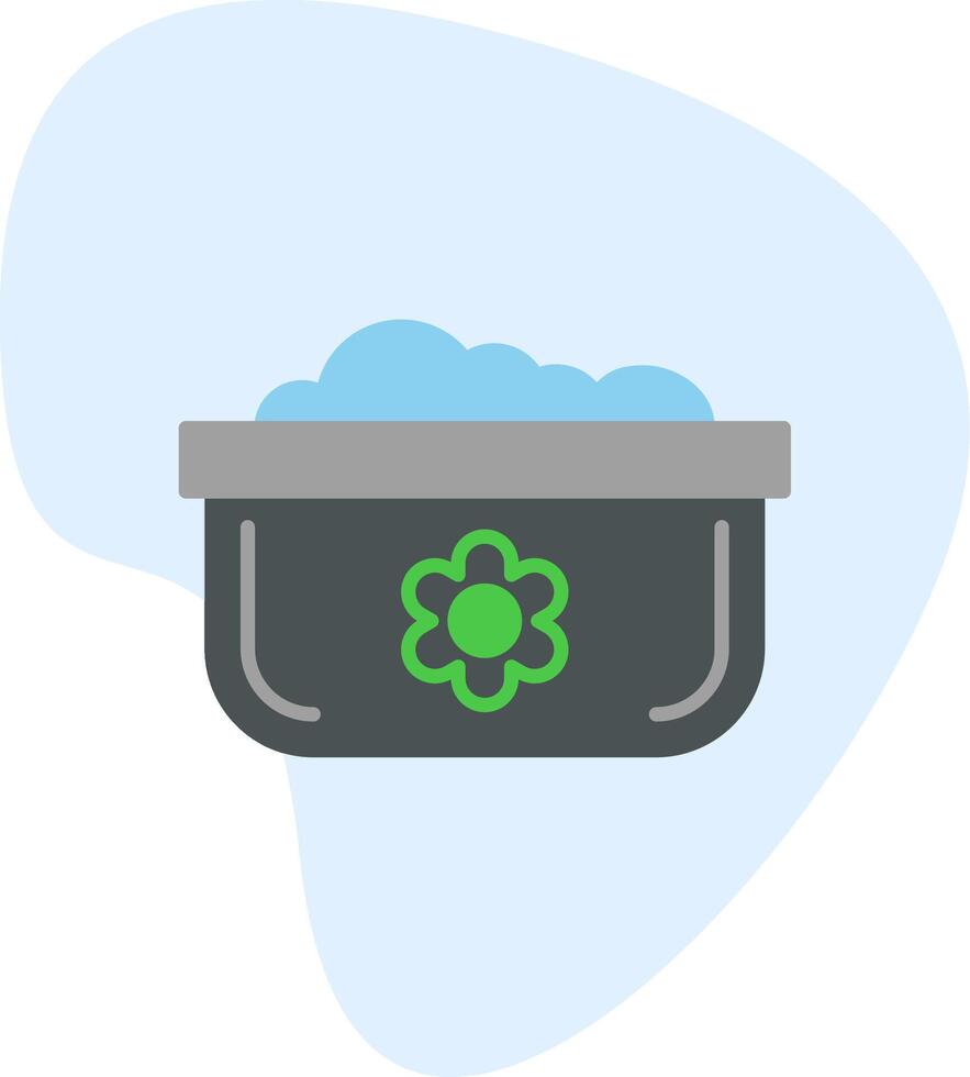 Dishwashing Pot Vecto Icon vector