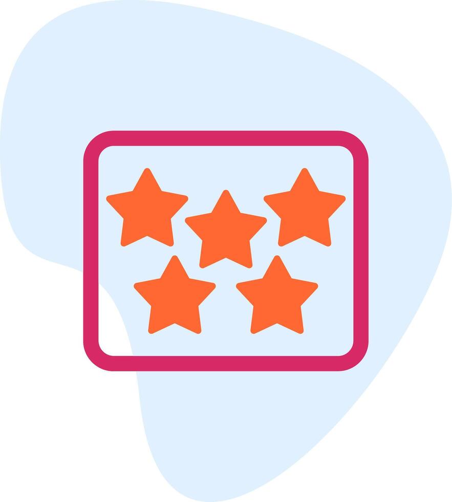 Five Star Vecto Icon vector