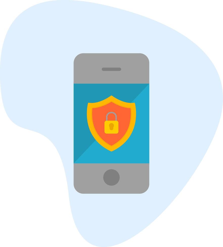 Mobile Security Vecto Icon vector