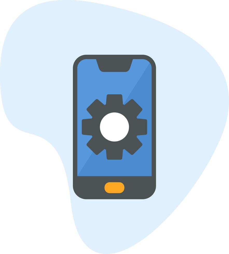 Mobile Setting Vecto Icon vector