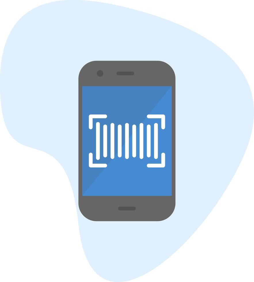 Phone Scanning Vecto Icon vector