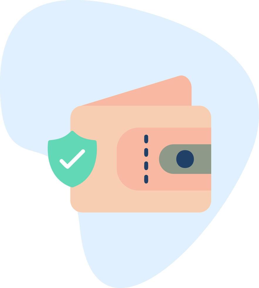 Wallet Secure Vecto Icon vector