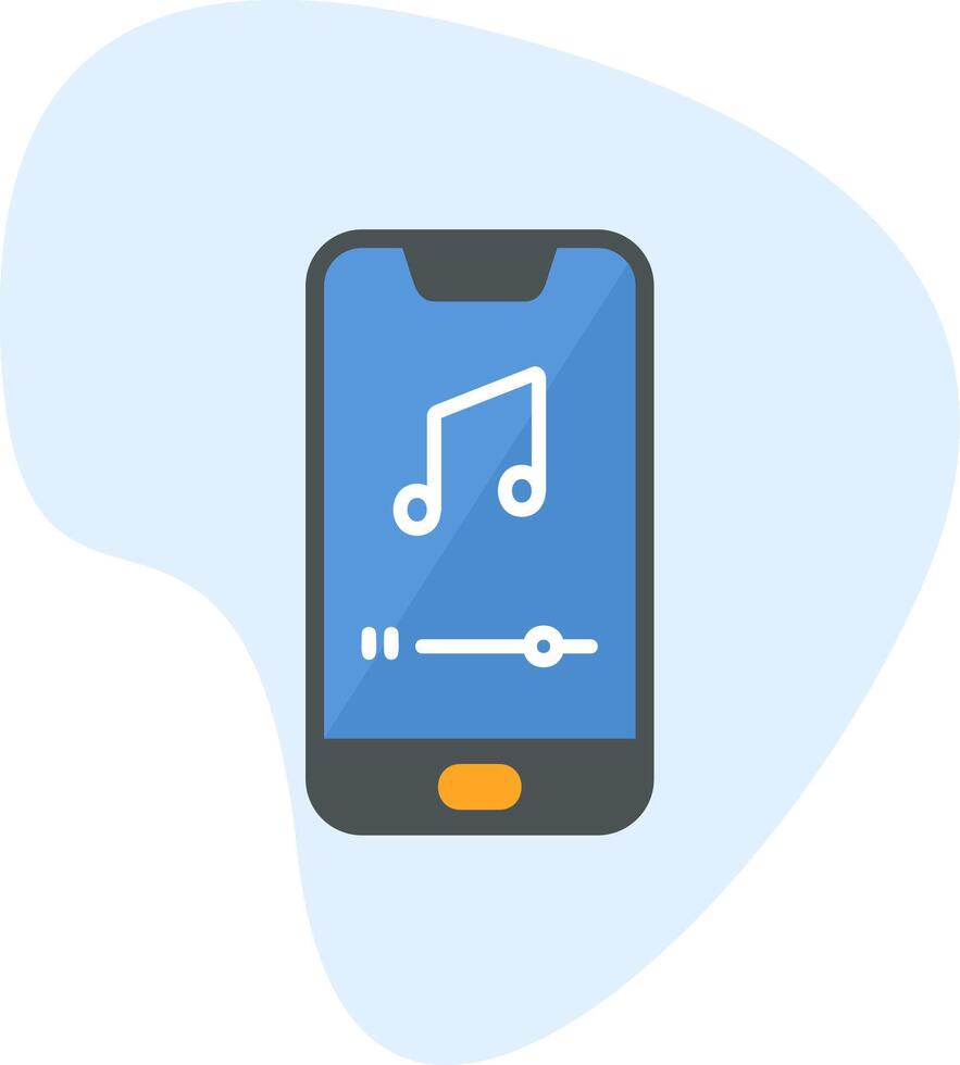 Mobile Music Player Vecto Icon vector