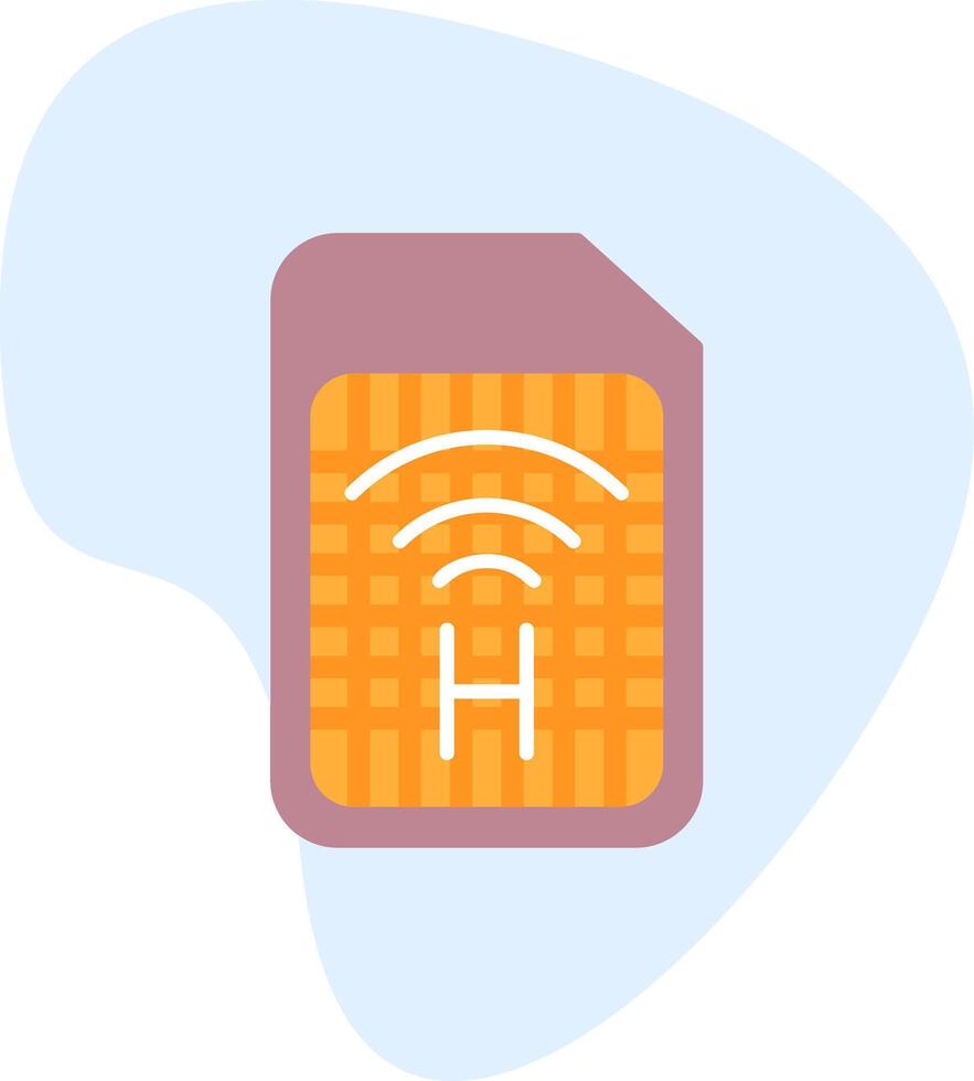 Sim Card Vecto Icon vector