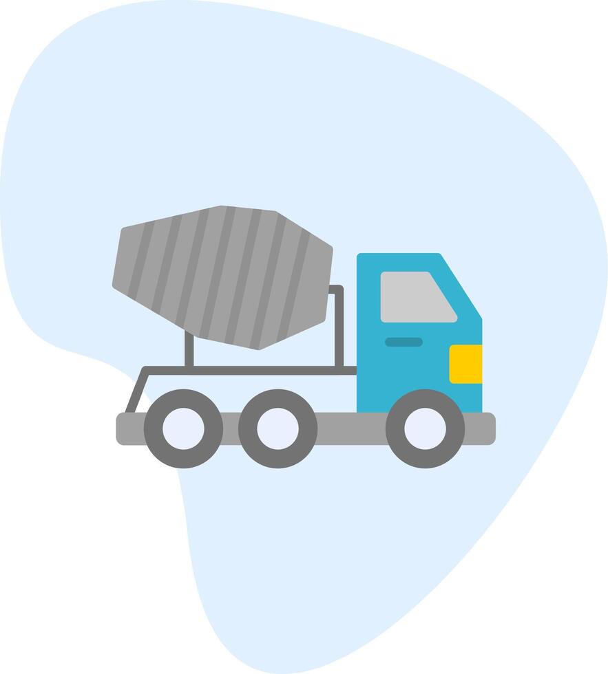 Mixer Truck Vecto Icon vector