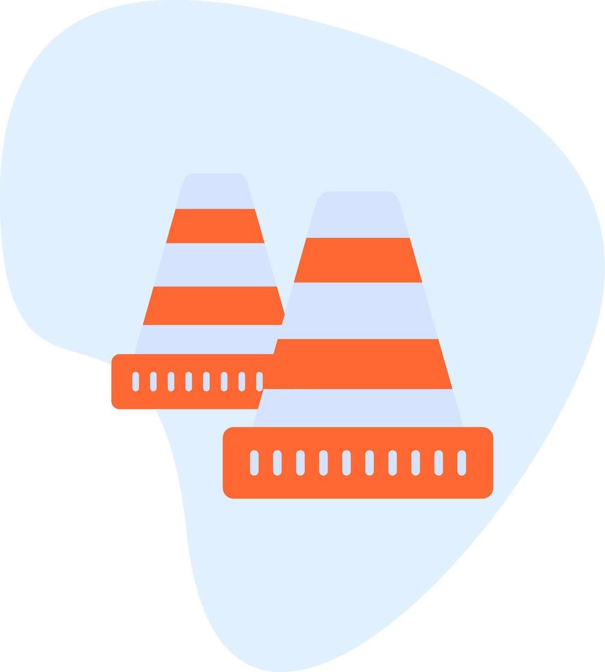 Traffic Cone Vecto Icon vector